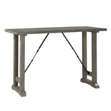 Light Gray Finish Counter Height Table Industrial Design Kitchen Dining Furniture 1pc