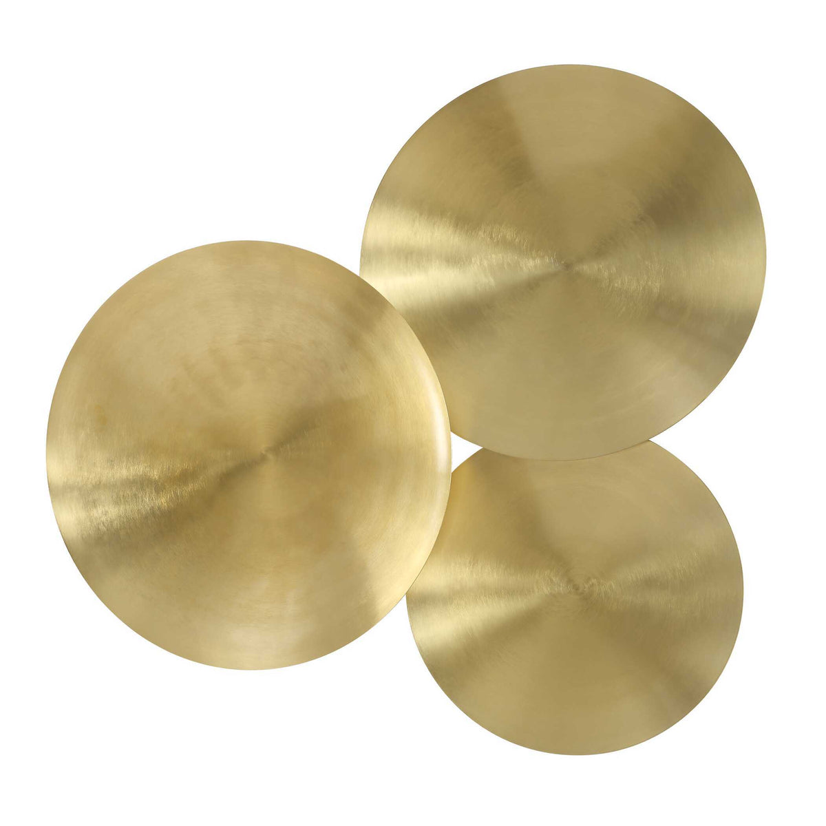 Cymbalic Round Brass Wall Art (Set of 3) Brass - Gold by Uttermost - View 4