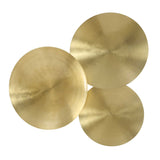 Cymbalic Round Brass Wall Art (Set of 3) Brass - Gold by Uttermost - View 4