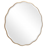 Aneta Round Mirror - Gold by Uttermost - View 5