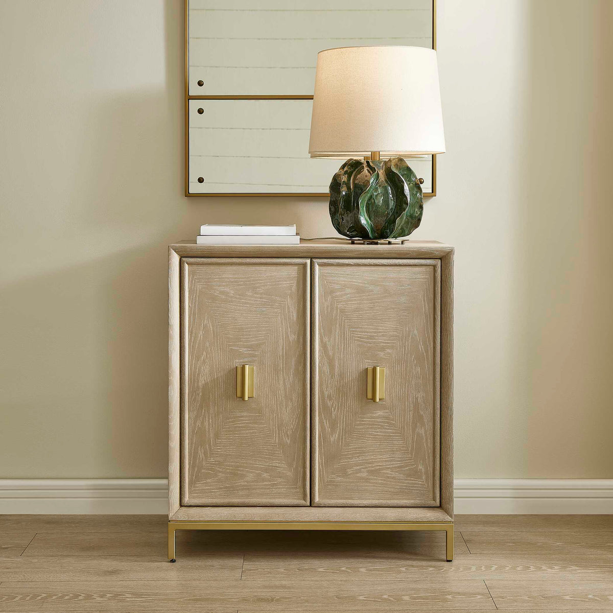 Alessia 2 Door Cabinet - Light Brown by Uttermost - View 2