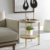 Elise Round Brass Side Table - Bronze by Uttermost - View 2