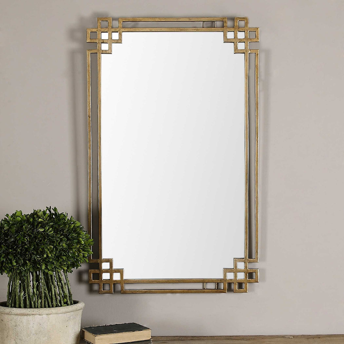 Devoll Mirror - Gold by Uttermost - View 3