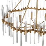 Crystal Stick 8 Light Chandelier Brass - Bronze by Uttermost - View 11