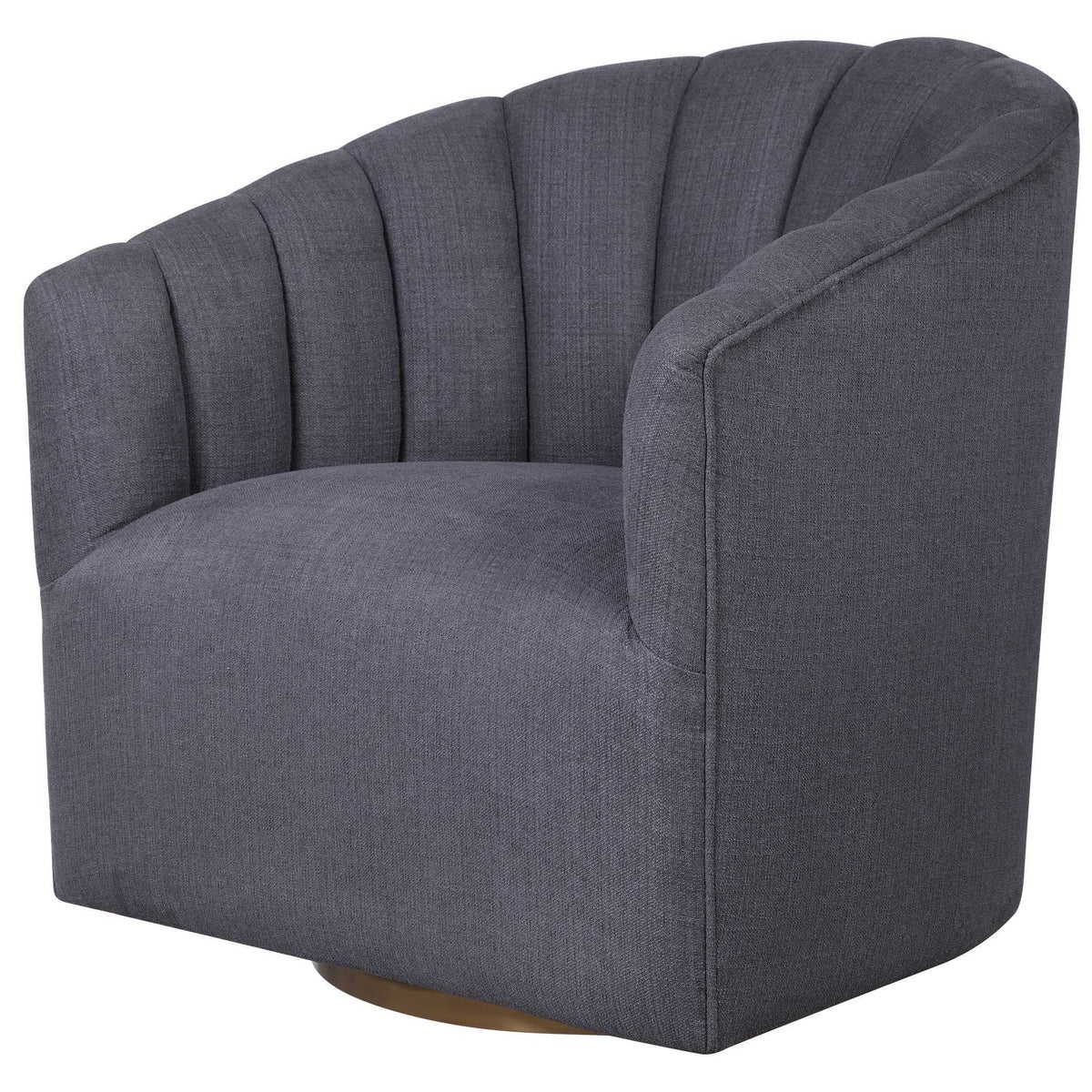 Cuthbert Modern Swivel Chair - Dark Gray by Uttermost - View 4