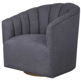 Cuthbert Modern Swivel Chair - Dark Gray by Uttermost - View 4