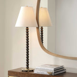Gallus Wood Spheres Table Lamp Brown / Woodtone - Dark Brown / White by Uttermost - View 2
