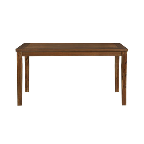 Transitional Styling 7-Piece Pack Dinette Set Cherry Finish Dining Table and 6x Side Chairs Textured Fabric Upholstered Seat Wooden Classic Look Furniture - sold by Home Elegance USA