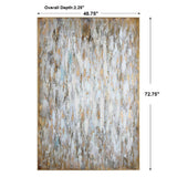 Bright Morning Abstract Art - Blue / Yellow by Uttermost - View 4