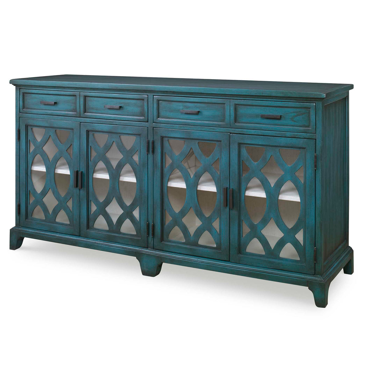 Oksana Wooden Credenza - Green by Uttermost - View 4