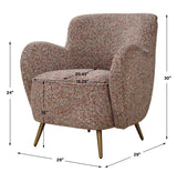 Gemstone Toned Accent Chair Confetti - Gray by Uttermost - View 10