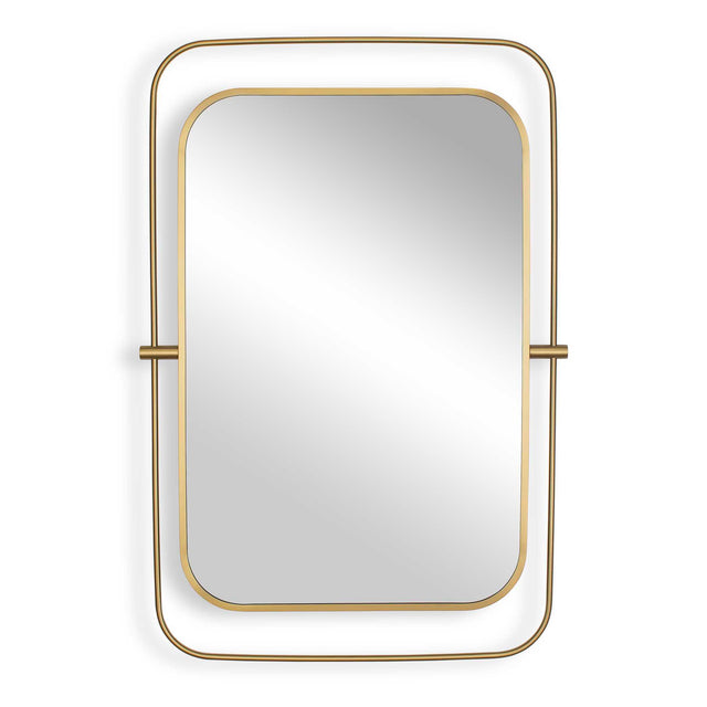 Moreni Mirror Brass - Gold by Uttermost - View 1