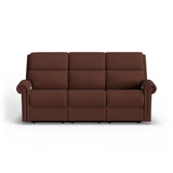 Bernard Power Reclining Fabric Sofa With Console, Power Headrest, & Lumbar | Flexsteel