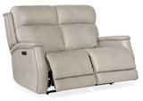 Rhea Zero Gravity Power Recline Loveseat With Power Headrest - Light Gray by Hooker Furniture - View 4