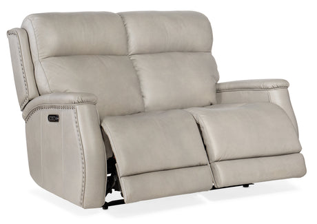 Rhea Zero Gravity Power Recline Loveseat With Power Headrest - Light Gray by Hooker Furniture - View 4