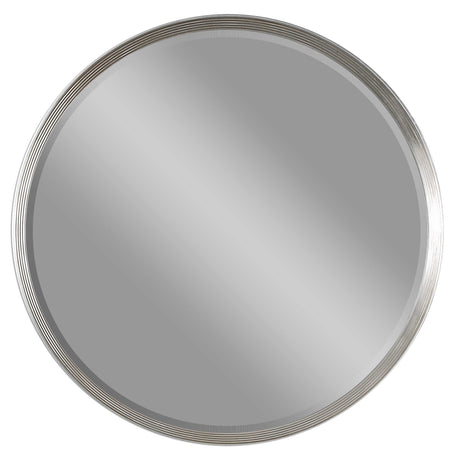 Serenza Round Mirror - Silver by Uttermost - View 1