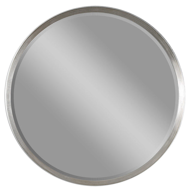 Serenza Round Mirror - Silver by Uttermost - View 1