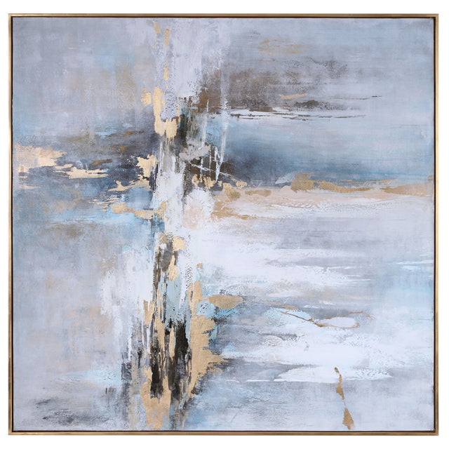 Road Less Traveled Abstract Art - Blue / Yellow by Uttermost - View 1