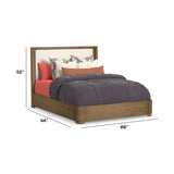 Normandy Queen Upholstered Bed - Light Brown | Flexsteel