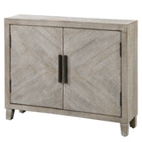 Adalind Washed Accent Cabinet White Washed - Gray by Uttermost - View 8