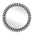 Jael Round Iron Bands Mirror - Black by Uttermost - View 1