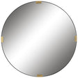 Clip Modern Round Mirror - Silver by Uttermost - View 1