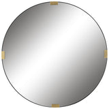 Clip Modern Round Mirror - Silver by Uttermost - View 1