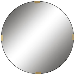 Clip Modern Round Mirror - Silver by Uttermost - View 1