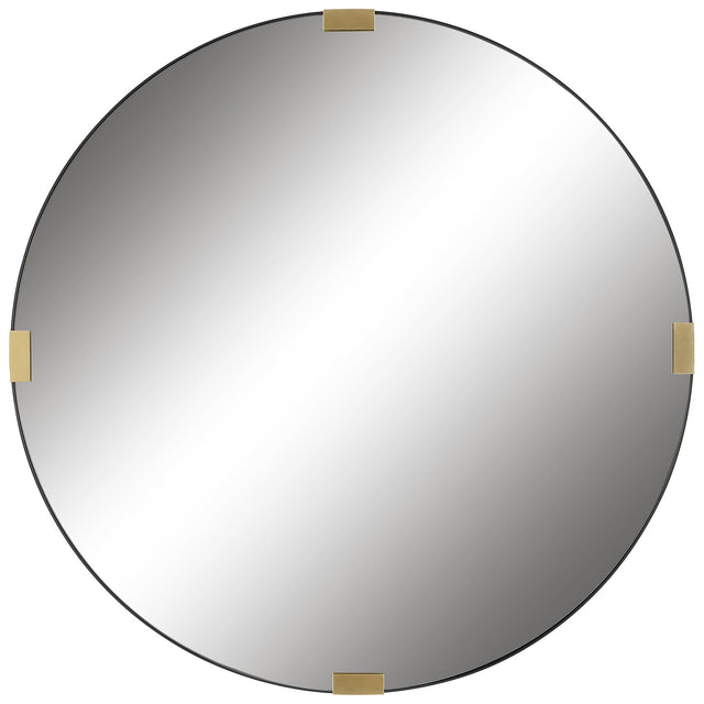 Clip Modern Round Mirror - Silver by Uttermost - View 1
