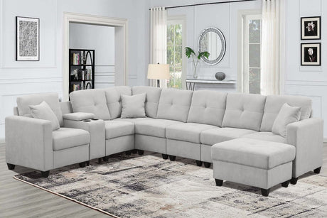Sectional Sofa, LIGHTGREY - sold by Home Elegance USA