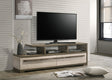 1pc TV Stand Two-tone Wood Finish Contemporary Open Shelving Spacious Drawers Concealed Storage Wooden Living Room Furniture - sold by Home Elegance USA