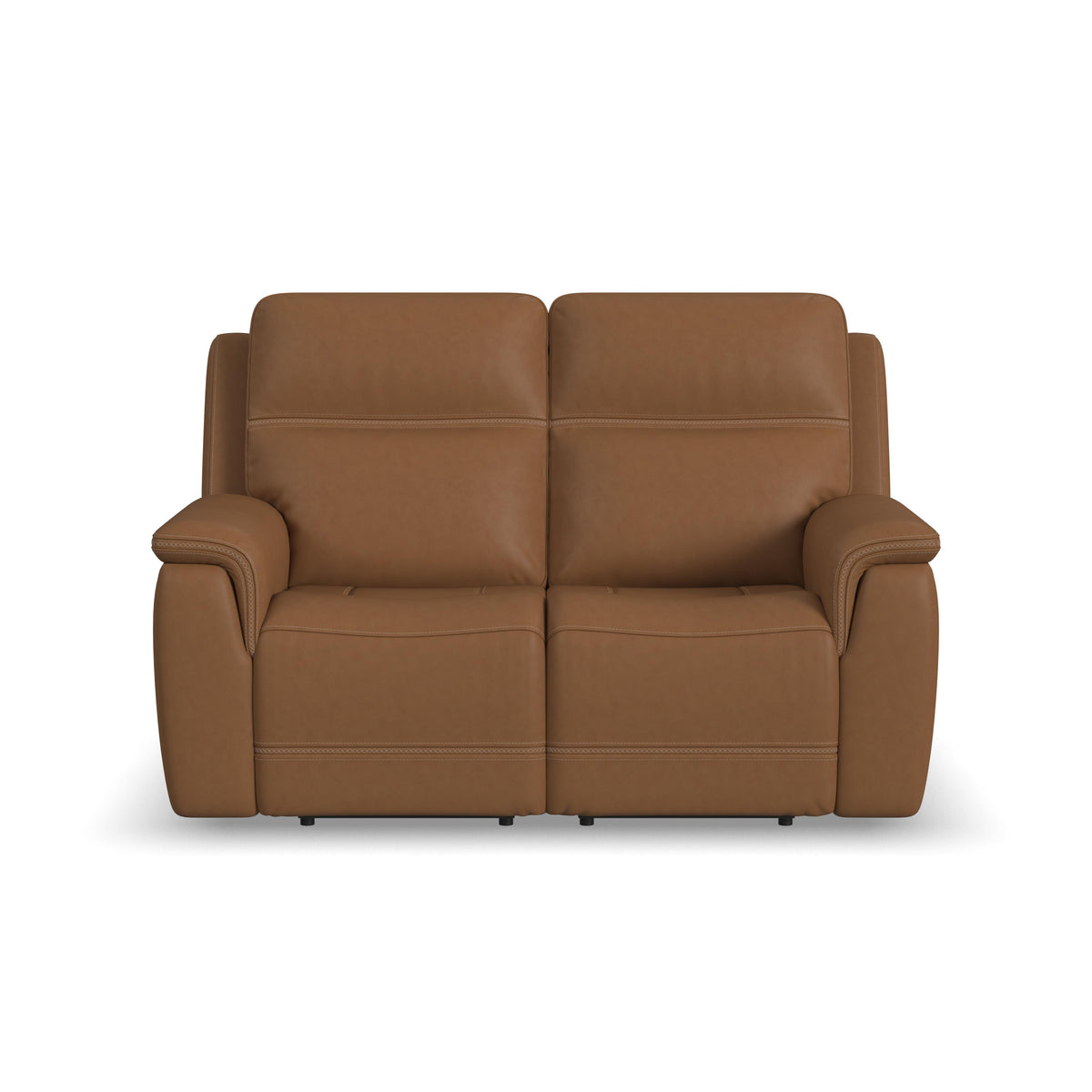 Sawyer Power Reclining Loveseat With Power Headrests, Lumbar - Dark Brown | Flexsteel