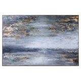 Dawn To Dusk Hand Painted Art - Blue / Yellow by Uttermost - View 1