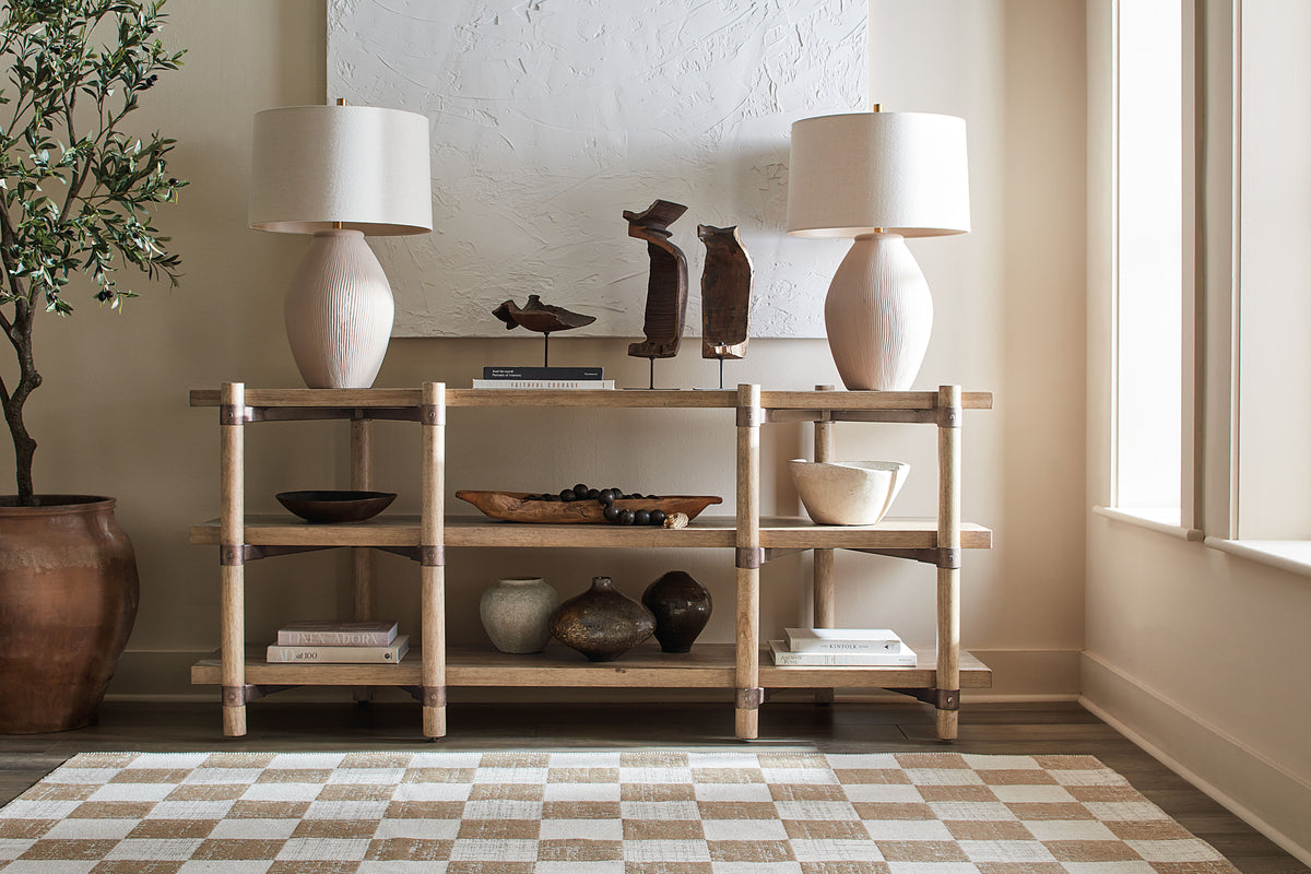 Vineyard Row Console - Light Brown by Hooker Furniture - View 4