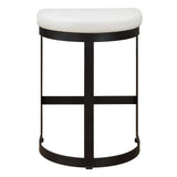 Ivanna Counter Stool - White / Black by Uttermost - View 7