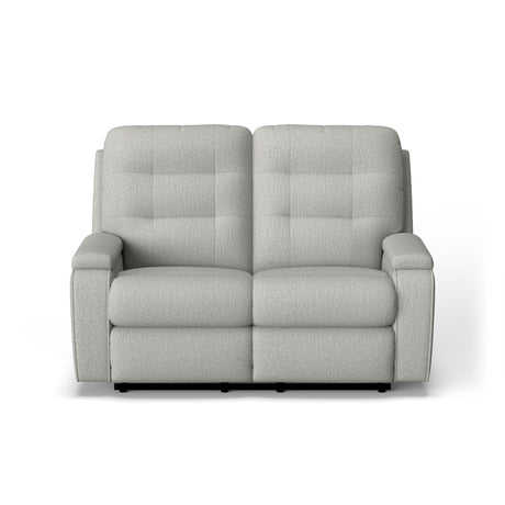 Kerrie Transitional Fabric Power Reclining Loveseat | Flexsteel