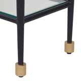 Javana Glass / Iron Console Table Brass,Bronze - Black by Uttermost - View 8