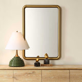 Atkinson Modern Mirror Brass - Gold by Uttermost - View 2