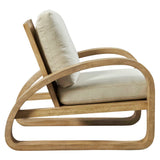 Barbora Wooden Accent Chair - Light Brown / Beige by Uttermost - View 4