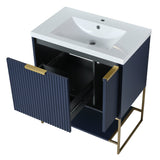 30 Inch Freestanding Bathroom Vanity With Resin Basin,30x18,(W99951317) - W99981924 - image - 16