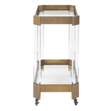Giselle Bar Cart - Bronze by Uttermost - View 4