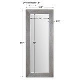 Amadeus Large Mirror - Silver by Uttermost - View 3