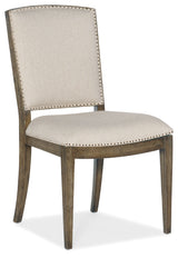 Sundance Carved Back Side Chair - Beige / Light Brown by Hooker Furniture - View 1