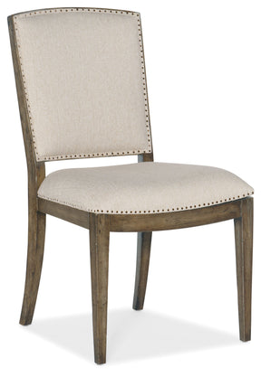 Sundance Carved Back Side Chair - Beige / Light Brown by Hooker Furniture - View 1