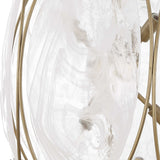 Valencia 6 Light Glass Panel Pendant - Gold / White by Uttermost - View 10