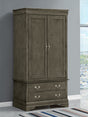 Louis Phillipe G3105-A Armoire , Gray - sold by Home Elegance USA