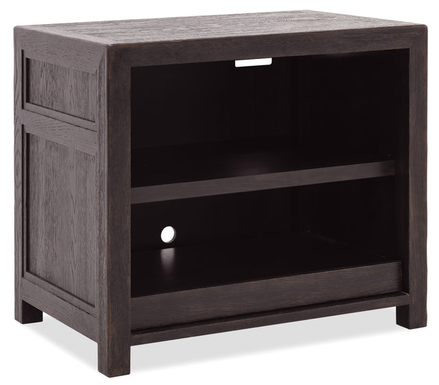 Driftwood Open Shelf Cabinet Burnt Timber - Dark Brown by Hooker Furniture - View 1