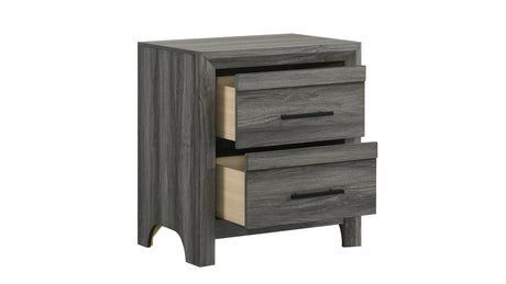 Denver Modern Style 4 Pc Full Bedroom Set Made with Wood in Gray (NJ INVENTORY) - sold by Home Elegance USA