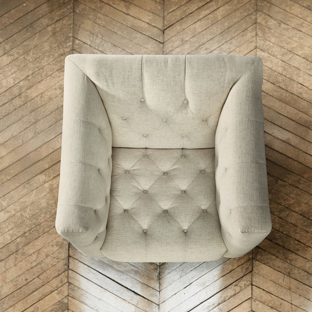 Nicolla Stationary Chair Baldwin Natural - Beige by Hooker Furniture - View 2