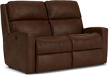 Catalina Transitional Fabric Reclining Loveseat | Flexsteel